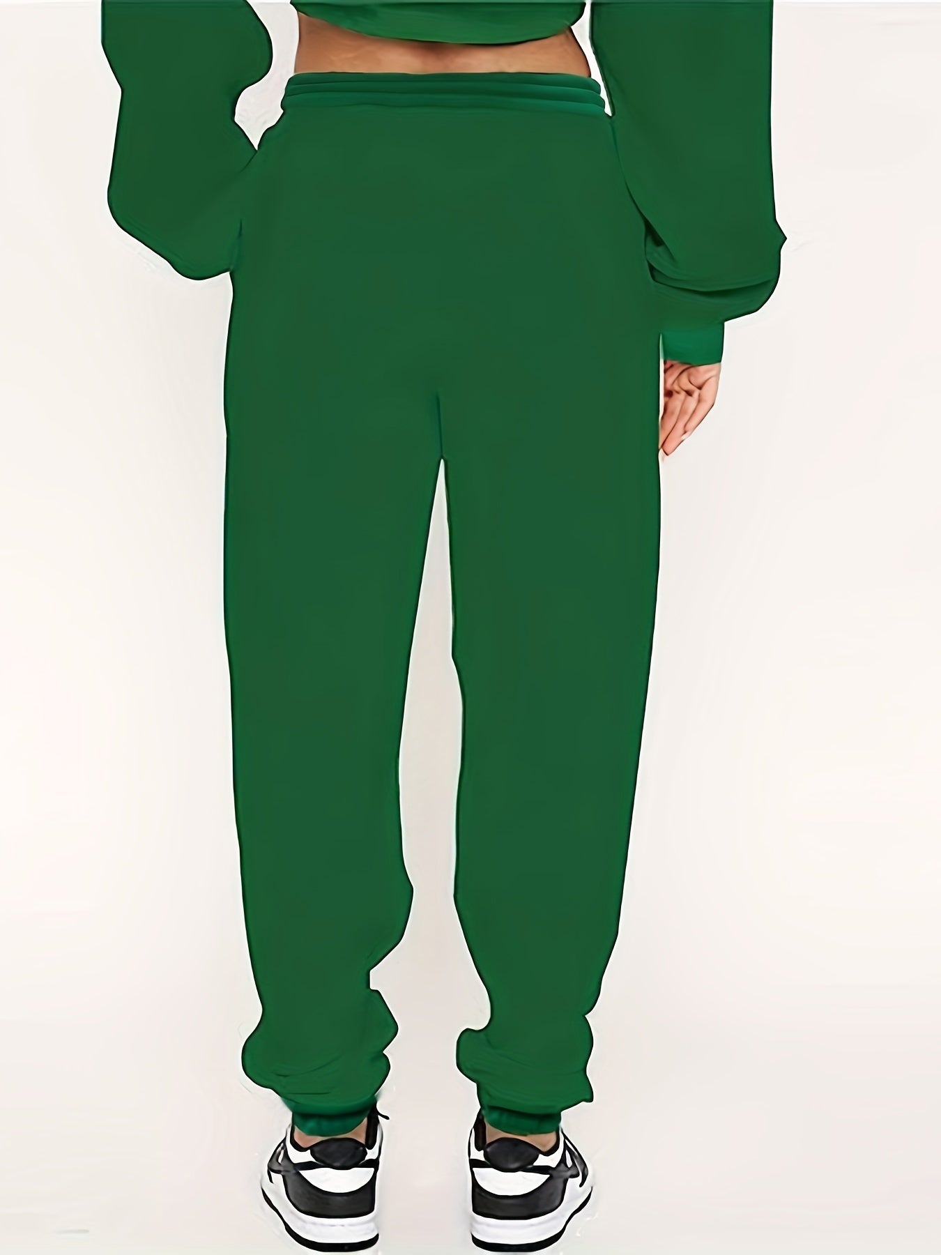  Solid Long Sleeve Top & Joggers Set