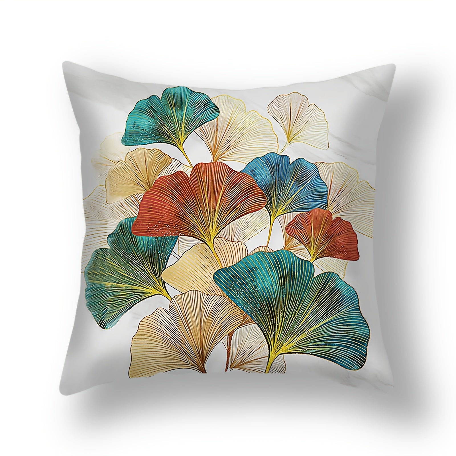 Ginkgo Leaf Pillowcase 45x72 cm Home Office Decorative Cushion Cover