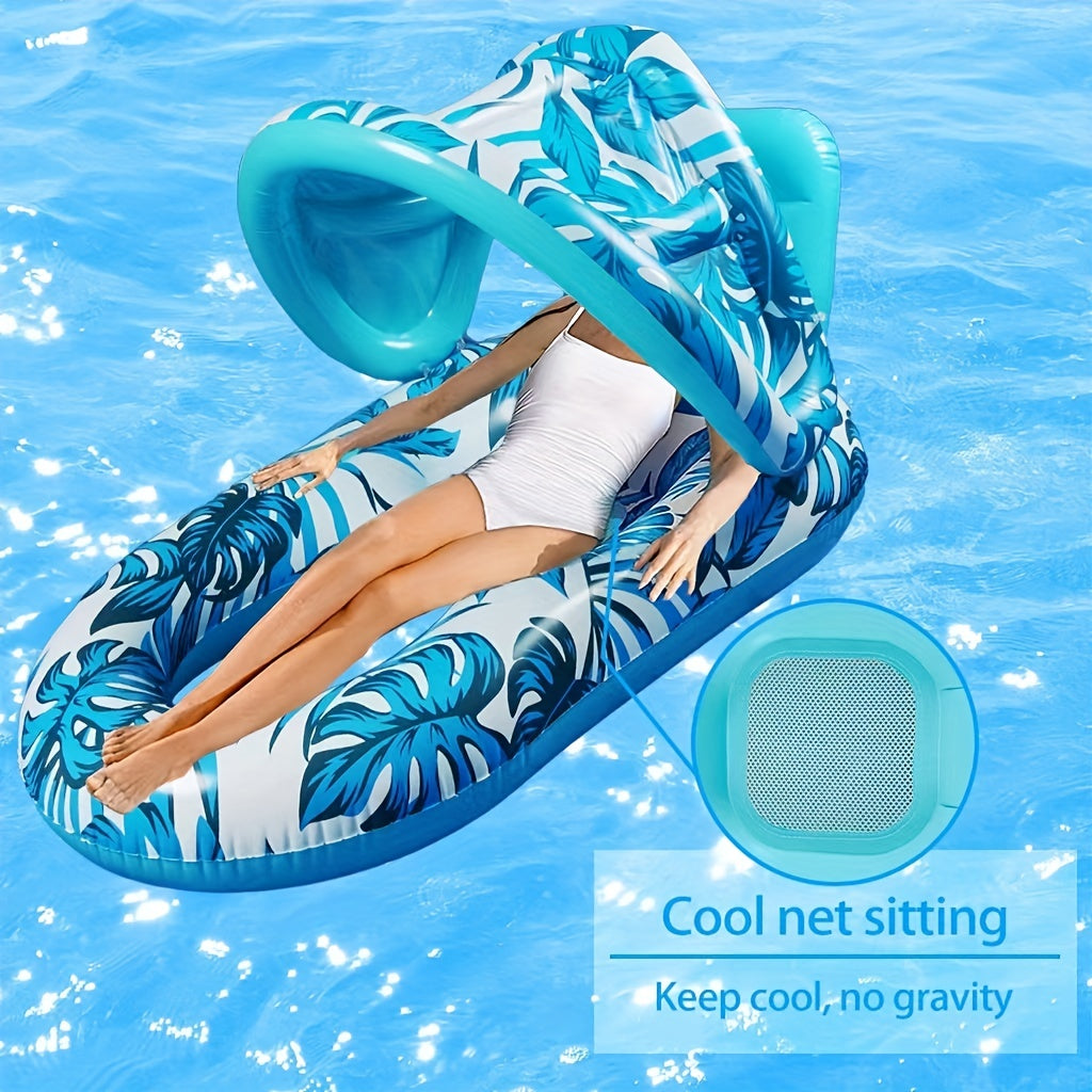 Inflatable Sunshade & Sunscreen Pool Float - Stay Protected While Relaxing