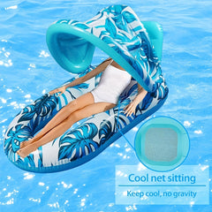 Inflatable Sunshade & Sunscreen Pool Float - Stay Protected While Relaxing