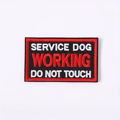 Stylish Service Dog Vest with 'Do Not Touch' Patch, Fasteners Included