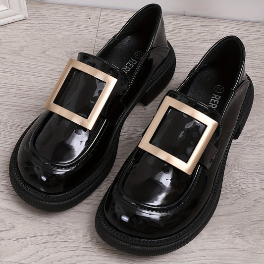 Glitter Loafers Slip On Patent Leather Casual Shoes