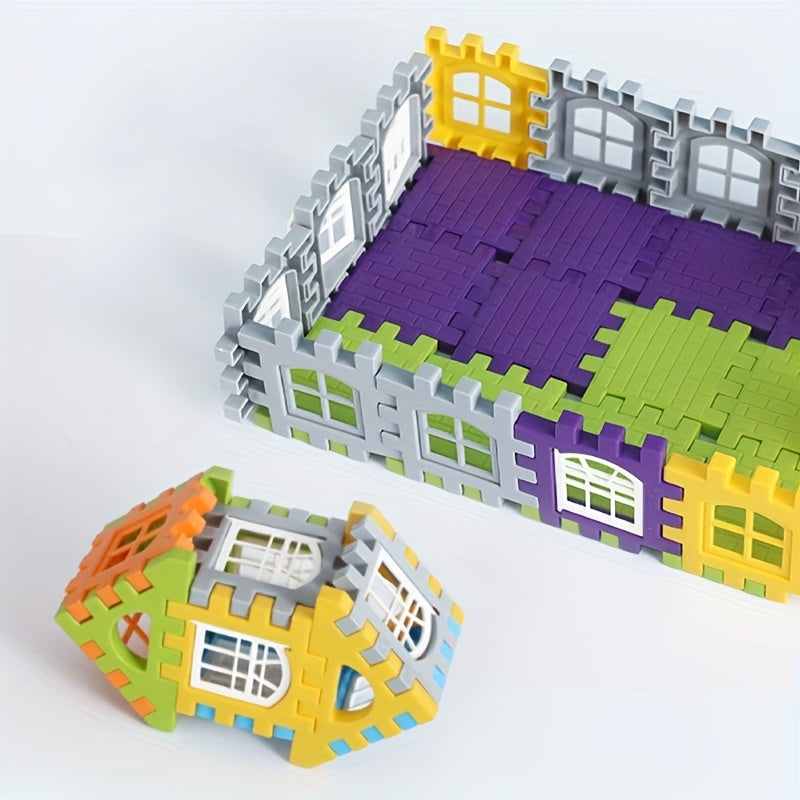 DIY Building Blocks Set for Kids - 100 Large Interlocking Bricks