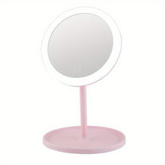 LED Touch Screen Makeup Mirror USB Rechargeable