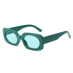 Y2K Candy Sunglasses Rectangle Hiphop Travel Shades UV400