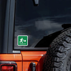 HAILUREY Emergency Exit Stickers Waterproof Vinyl Decals