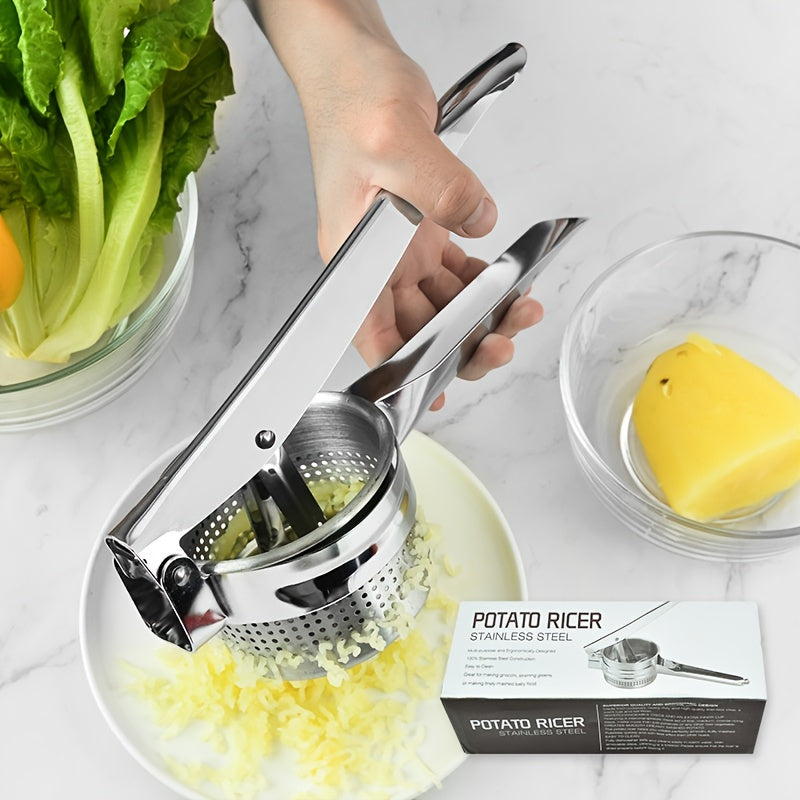 Stainless Steel Potato Presser Masher Ricer Effortless Press Mash