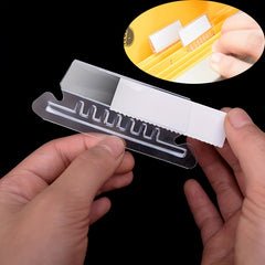 50pcs Blank Lever Arch File Plastic Index Tab Blank Paper Label Sort File PVC