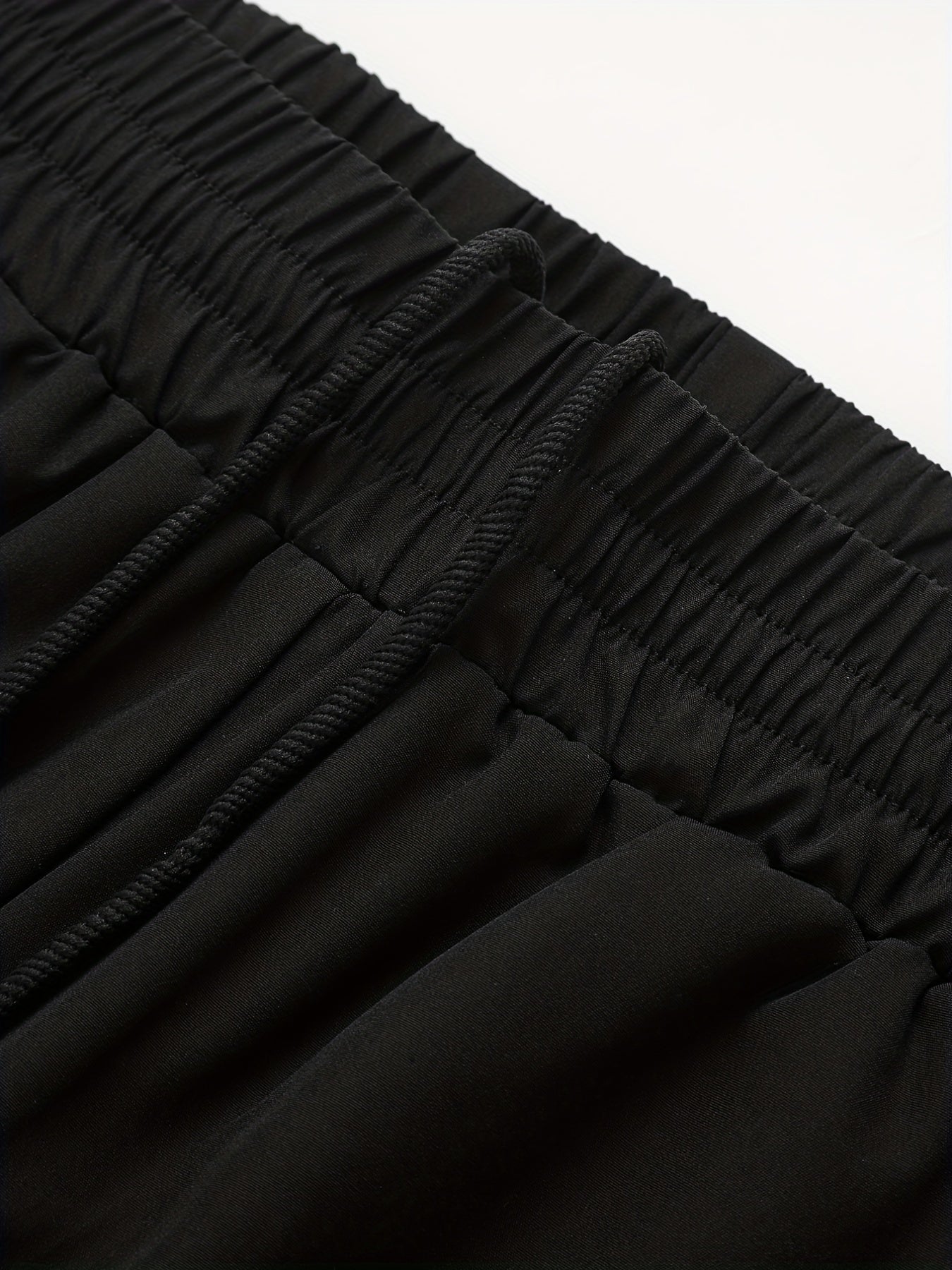 Men's 2-Layer Gym Shorts with Pockets & Drawstring