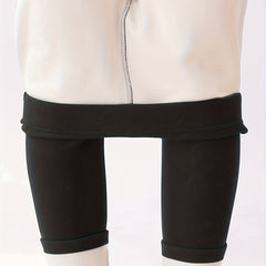 Plush Lined Thermal Pants Soft & Comfy Slim Elastic Tights
