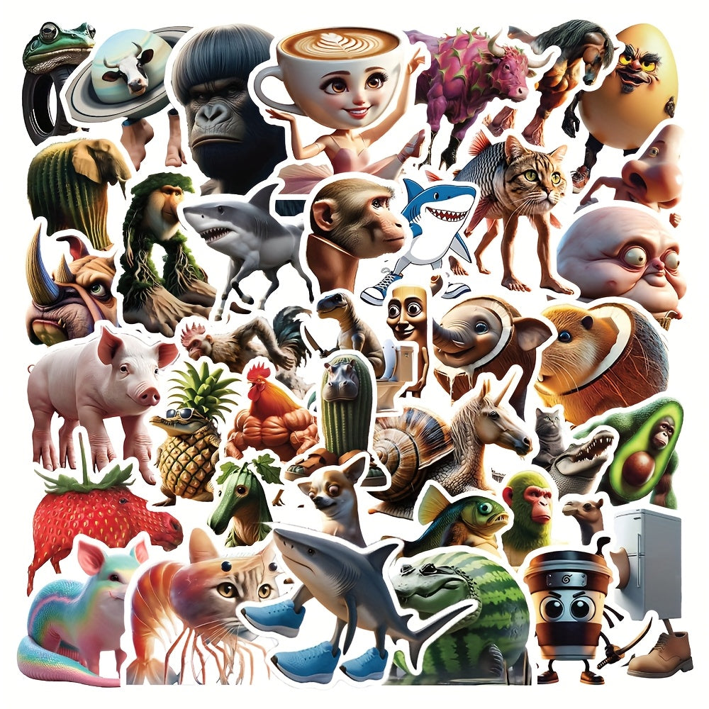 50pcs TungTungTungSahur Meme Stickers for Phones Laptops Toolboxes