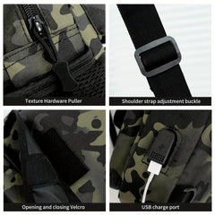 Large Capacity Tactical Backpack Hiking Travel Bag Fishing Bag Outdoor Chest Bag
