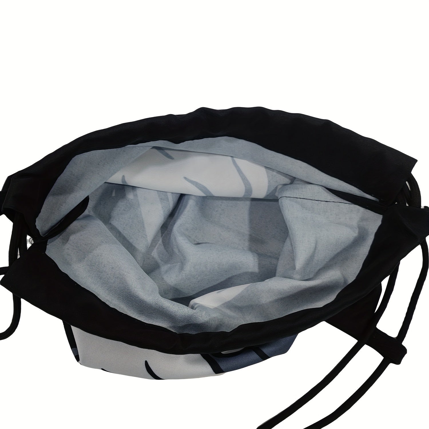 Hand Print Drawstring Workout Backpack Gym Sport String Bag