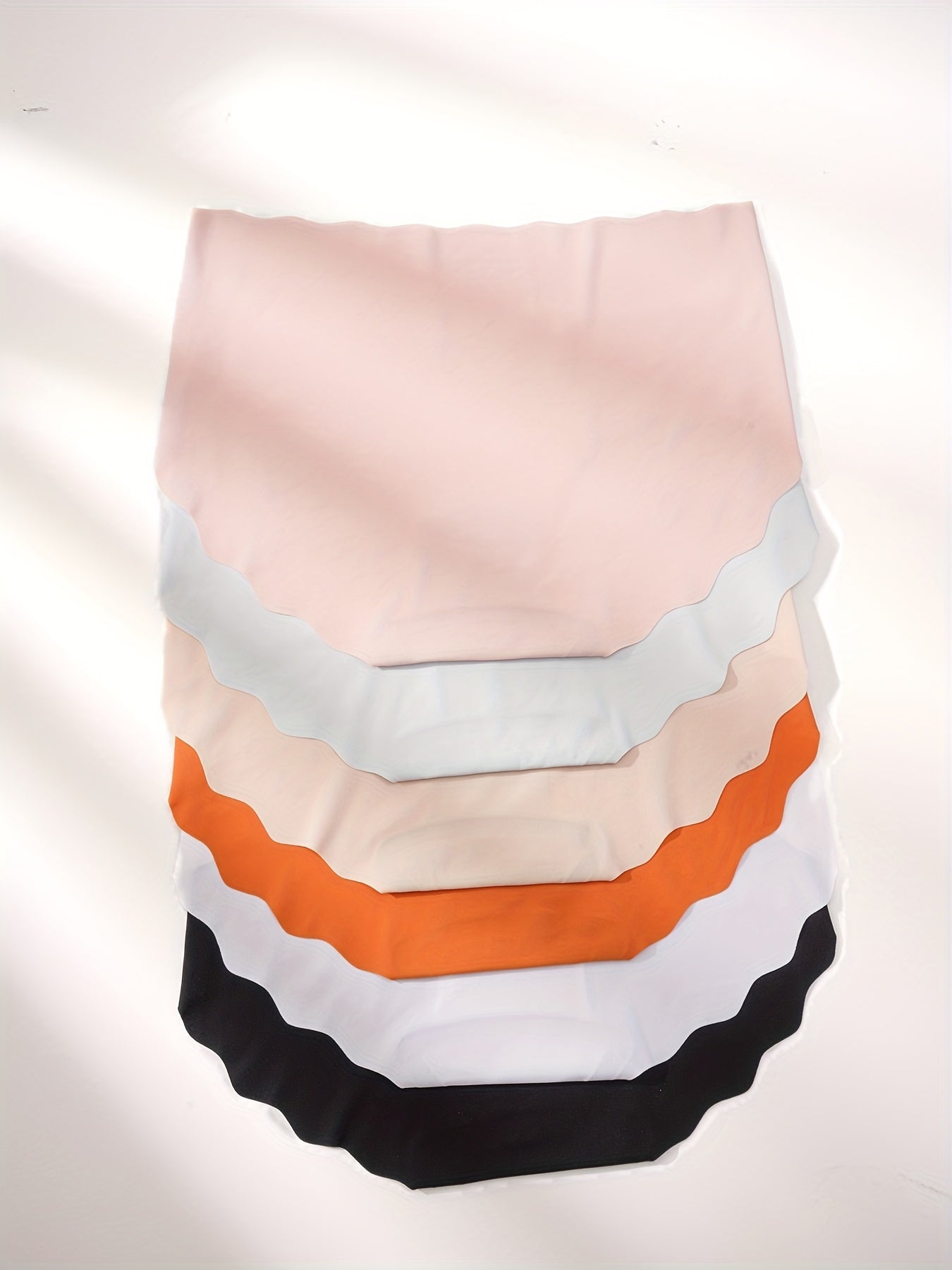 6pcs Seamless Solid Briefs Comfy & Soft Panties Women's Lingerie
