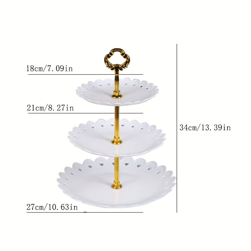 3-Tier Cake Stand Cupcake Display Wedding Party Tray Kitchen Supplies
