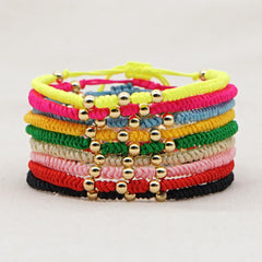Golden Bead Bracelet For Women Ball Bracelet