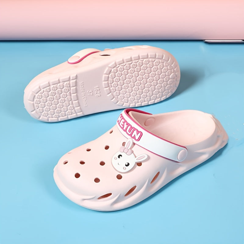 Women's Cartoon Flat Clogs Casual Breathable Sandals