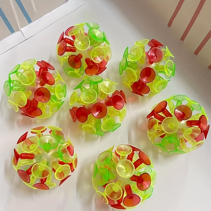 2pcs Colorful Suction Cup Balls Interactive Throw and Catch Toy