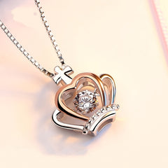 Badass Daughter Crown Necklace - Birthday Gift