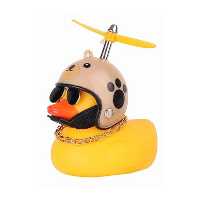 Yellow Duck Helmet Sunglasses Duckling Car