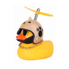 Yellow Duck Helmet Sunglasses Duckling Car