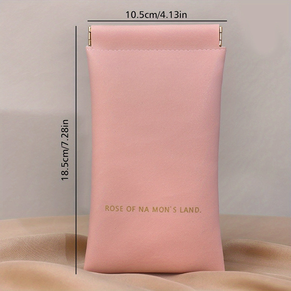 Letter Print Glasses Bag PU Leather Sunglasses Pouch