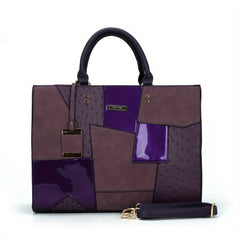 Large Patchwork Tote Bag for Women