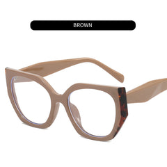 Multicolor Polygonal Light Blocking Glasses Frame