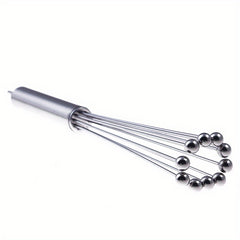 Stainless Steel Ball Whisk Handheld Egg Beater Sauce Stirrer Blender
