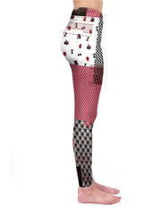 Cherry Print High Waist Leggings Bohemian Skinny Leggings
