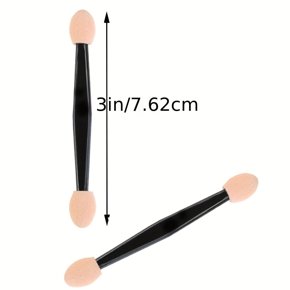 200PCS Eyeshadow Sponge Applicators 3' Length Dual Sides Brushes