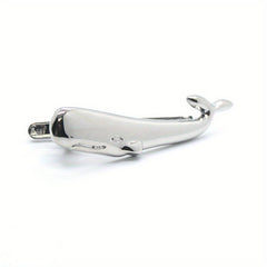 Silver Whale Tie Clip for Men's Wedding Business