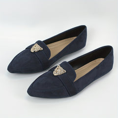 Metallic Leopard Decor Ballet Flats Soft Sole Shoes