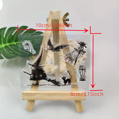 Halloween Stencils Scrapbooking Craft Embossing Transparent Stamps