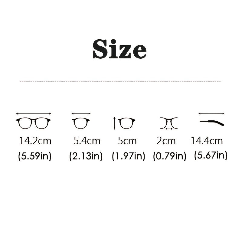 Men's Trendy Transparent Large Frame Glasses