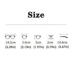 Men's Trendy Transparent Large Frame Glasses