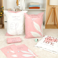 2pcs Vacuum Compression Storage Bags for Clothes Blankets Shirts Household