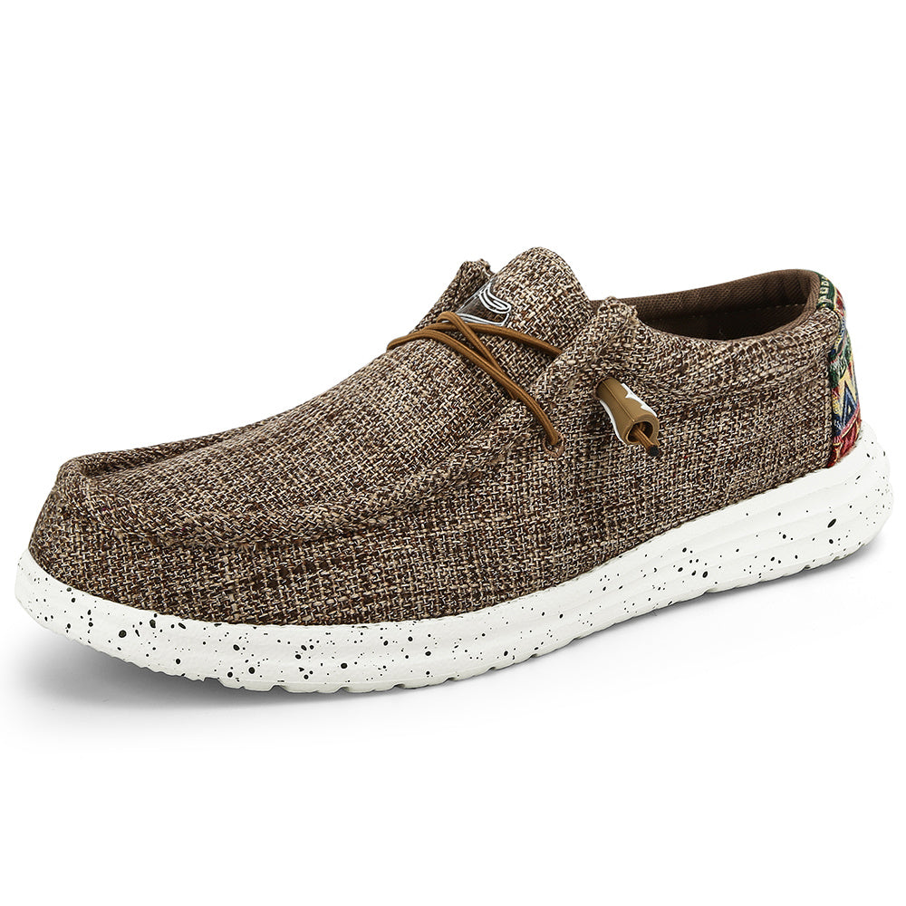 Men's Lightweight Canvas Loafer Shoes Casual Slip On Sneakers