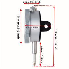0-10mm Mechanical Dial Indicator Probe Test Gauge