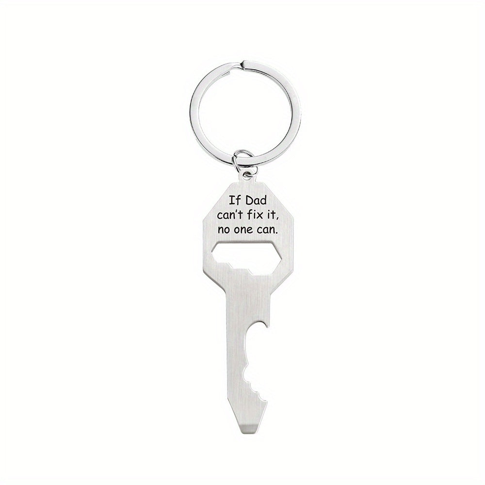 Men's Bottle Opener Pendant Keychain Screwdriver Keyring