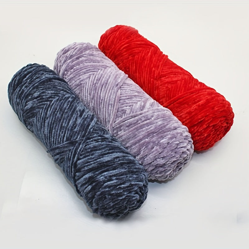 100g 110m Chenille Yarn For Knitting Velvet Crochet Soft Warm Line Threads