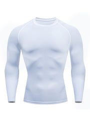 Men's Long Sleeve Compression Shirt for Workouts & Yoga