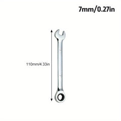 6MM 17MM Ratchet Wrenches Universal Spanners Car Repair Hand Tools