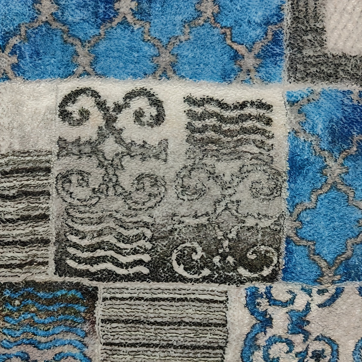 Persian Style Cashmere Area Rug for Living Room Bedroom Study