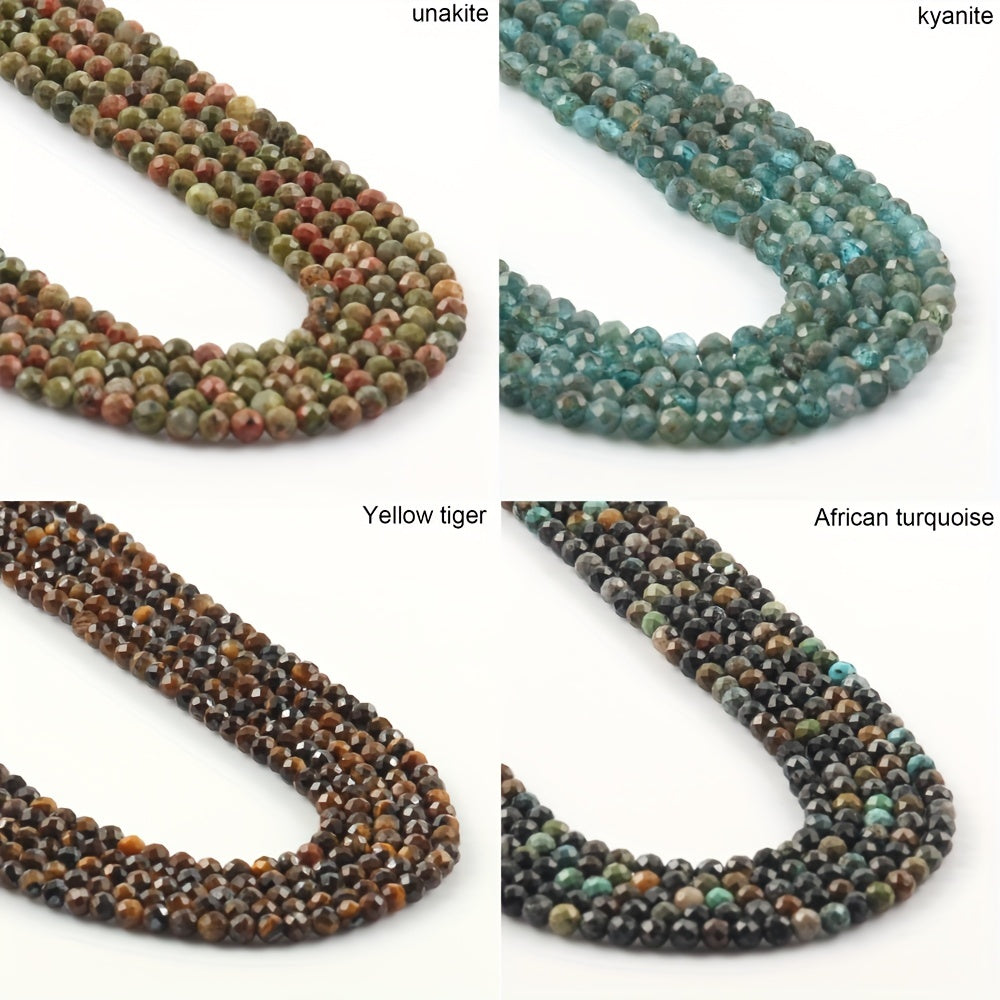 Faceted Stone Beads 2mm for DIY Jewelry Making 15'' 170pcs