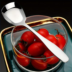 12pcs Stainless Steel Dessert Spoons Set - Mirror Polished Ice Cream Scoop