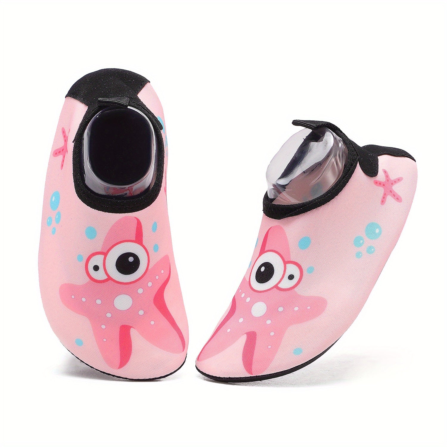 Girls' Cartoon Starfish Water Shoes, Quick Dry Non Slip Soft Socks