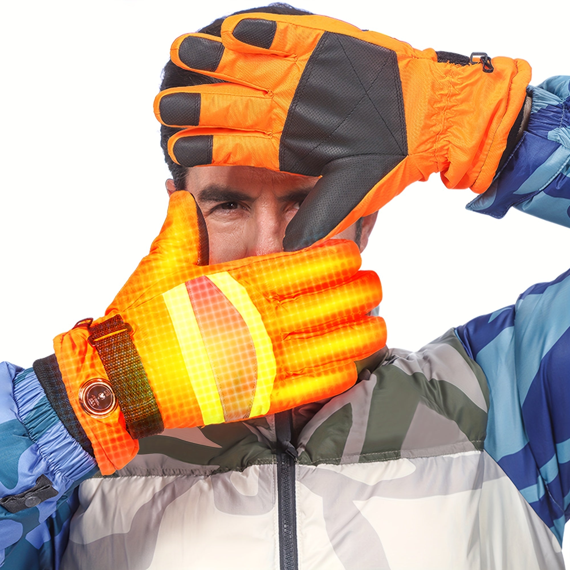 5000mAh Heated Motorcycle Gloves Waterproof & 3 Temperature Modes