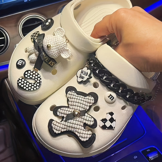 Bear Series Shoe Charms For Clogs - DIY Garden Shoe Decoration