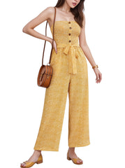 Off Shoulder Wide Leg Jumpsuit Women's Clothing